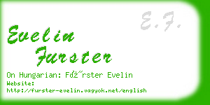evelin furster business card